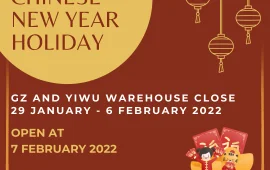 CHINESE NEW YEAR HOLIDAY 2022